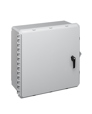 Integra Wallmount Enclosure; 24" x 24" x 10"; Polycarbonate; Solid Cover; Hinge Connection; NEMA 4X